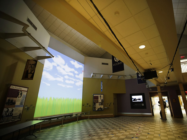Interactive Media Wall protoype by UCONN Digital Media Center