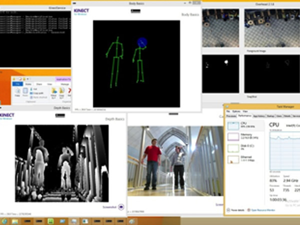 Interactive Media Wall protoype by UCONN Digital Media Center